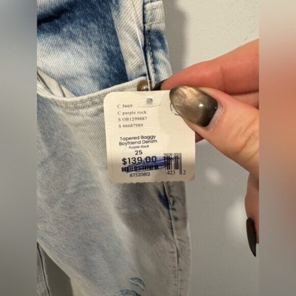 FREE PEOPLE - Tapered BAGGY BOYFRIEND JEANS - Picture 3 of 7